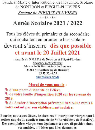 affiche transports scolaires rentree 2020